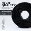 6 W X 10L Black Floor Cord Cover for Office Carpet Wire Cover Under Desk Cable Grip Strip Management Hold Cords in Place for Power Cords Audio Cables Coaxial Cable Telephone Line view 2