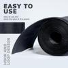 6 W X 10L Black Floor Cord Cover for Office Carpet Wire Cover Under Desk Cable Grip Strip Management Hold Cords in Place for Power Cords Audio Cables Coaxial Cable Telephone Line view 3