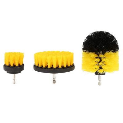 Drill Brush Bit Cleaner for 3Pcs Scrub Bit 3 Piece Set Polishing Brush Diameter Drill Accessories 3.5 4 Scrubbing Washing Scrubby Household Brush Brush Brush Tile Grout