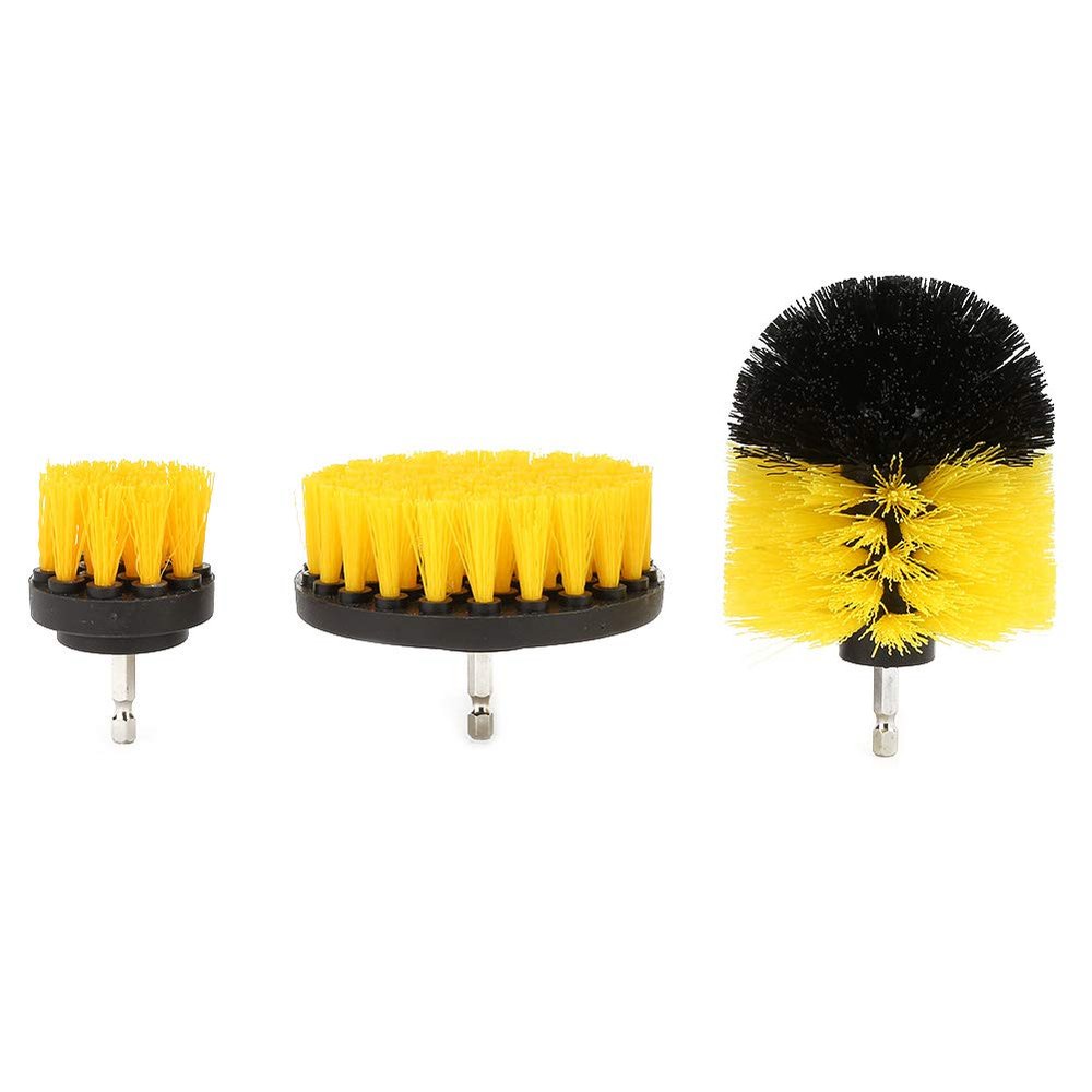 Drill Brush Bit Cleaner for 3Pcs Scrub Bit 3 Piece Set Polishing Brush Diameter Drill Accessories 3.5 4 Scrubbing Washing Scrubby Household Brush Brush Brush Tile Grout