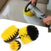 Drill Brush Bit Cleaner for 3Pcs Scrub Bit 3 Piece Set Polishing Brush Diameter Drill Accessories 3.5 4 Scrubbing Washing Scrubby Household Brush Brush Brush Tile Grout view 4
