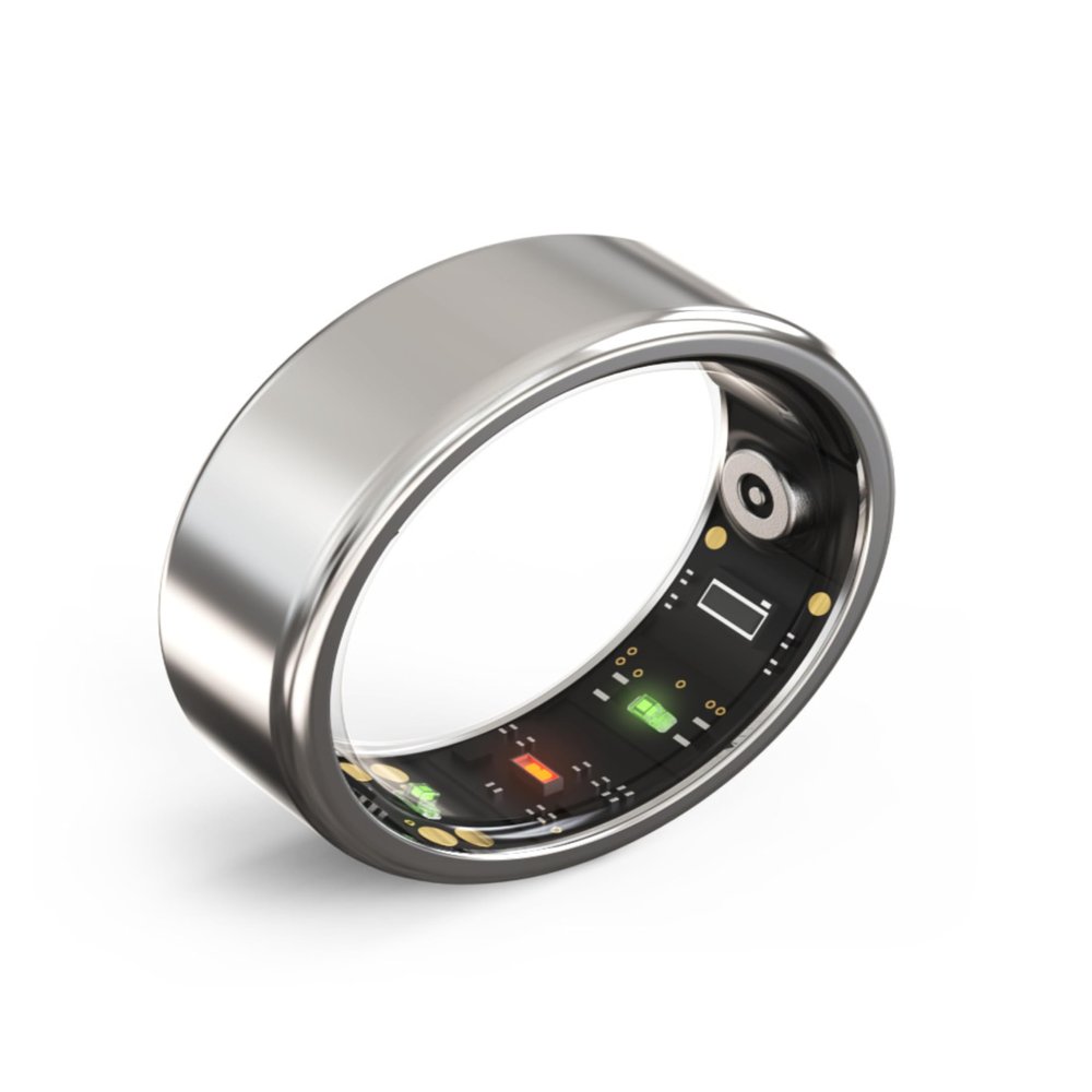 Smart Ring with Health Tracking, Multisport Modes - Ultra IP68, 7 Days Battery Life, Ideal Gifts for Occasions - App Compatible for Android for iOS (9#)
