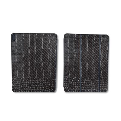 Carbon Fiber Skin Compatible with Apple Smart Folio for iPad Air 11-inch (M2) 2024 - Black Gator Skin - Premium 3M Vinyl Protective Decal Cover - Easy to Apply | Crafted in The USA by MightySkins