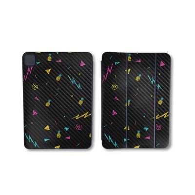 Carbon Fiber Skin Compatible with Apple Smart Folio for iPad Pro 11-inch (M4/M5) 2025 - Magic Pineapple - Premium 3M Vinyl Protective Decal Cover | Crafted in The USA by MightySkins