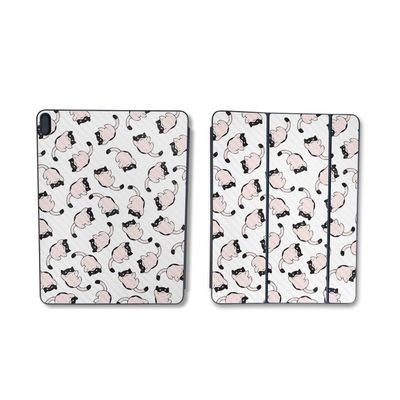 Carbon Fiber Skin Compatible with Apple Smart Folio for iPad Pro 11-inch (M2) 2024 - Raining Cats - Premium 3M Vinyl Protective Wrap Decal Cover - Easy to Apply | Crafted in The USA by MightySkins