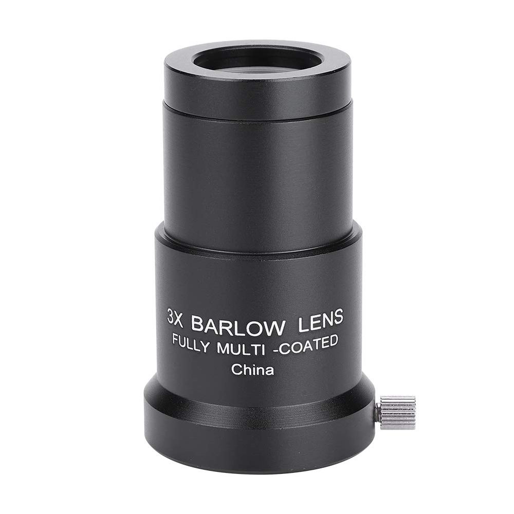 1.25Inch 3X Barlow Lens,Magnification Lens Astronomy Telescope Eyepiece Lens for Eyepiece Fullcoated Optical Lens for Obsevaring More Detailed at The Star,Moon and Other