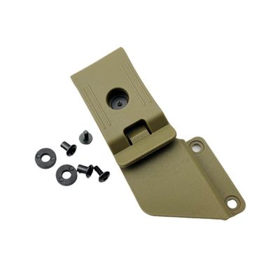 UPFIST 2 Sets Deep Carry Pocket Clip 360 Rotatable Fits for K Sheath Knife Case, Custom Nylon Pocket Clip Belt Clip with 4 Sets Screws(Green)