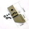 UPFIST 2 Sets Deep Carry Pocket Clip 360 Rotatable Fits for K Sheath Knife Case, Custom Nylon Pocket Clip Belt Clip with 4 Sets Screws(Green) view 2