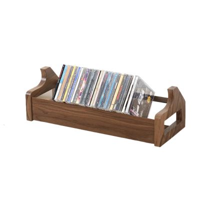 FURUIM2024M CD Record Storage Rack Solid Wood Desktop CD Storage Display Rack CD Rack Blu-ray disc DVD disc Collection Rack Record Stand(A)