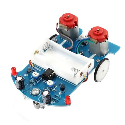 Lizusidtsy 1Set Smart Car Project Kits Track Following RCar DIY Kit DIY Electronic Kit DIY Electronic Kit, Blue, 500346208