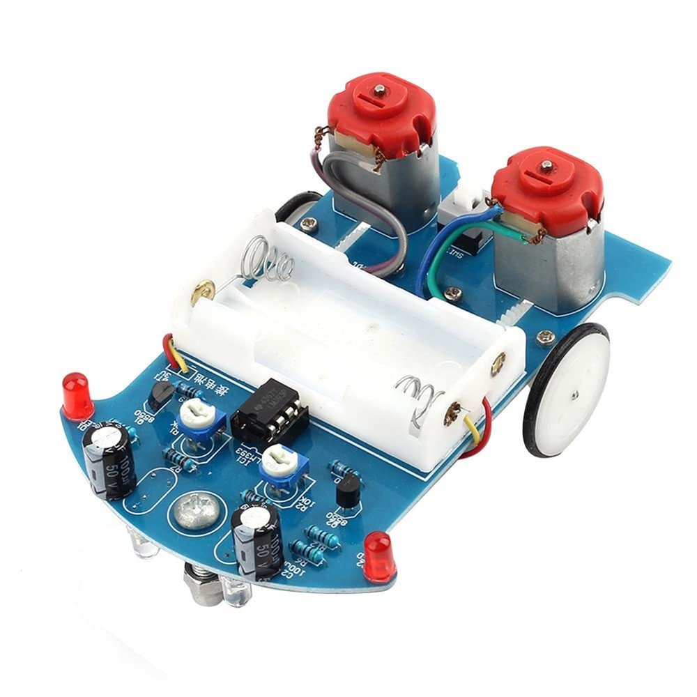 Lizusidtsy 1Set Smart Car Project Kits Track Following RCar DIY Kit DIY Electronic Kit DIY Electronic Kit, Blue, 500346208