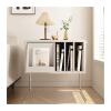 CD Record Storage Rack Simple European solid wood storage cabinet suspended side cabinet record cabinet pine bookcase storage rack simple bedside table living room side table Record Stand(D) view 1