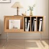 CD Record Storage Rack Simple European solid wood storage cabinet suspended side cabinet record cabinet pine bookcase storage rack simple bedside table living room side table Record Stand(D) view 4