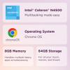 Lenovo IdeaPad 3i Chromebook, 15.6" FHD, Intel Celeron N4500, 8GB RAM, 64GB eMMC 300 Wireless Mouse, 12 Month Battery view 3