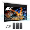 Elite Screens 110-Inch Motorized Projector Screen 16:9, CineGrey 4D at CLR/ALR, Acoustically Transparent, ISF Certified, Tab-Tensioned Electric Drop Down for Home Theater, STT110XHD4AT-E12 view 1