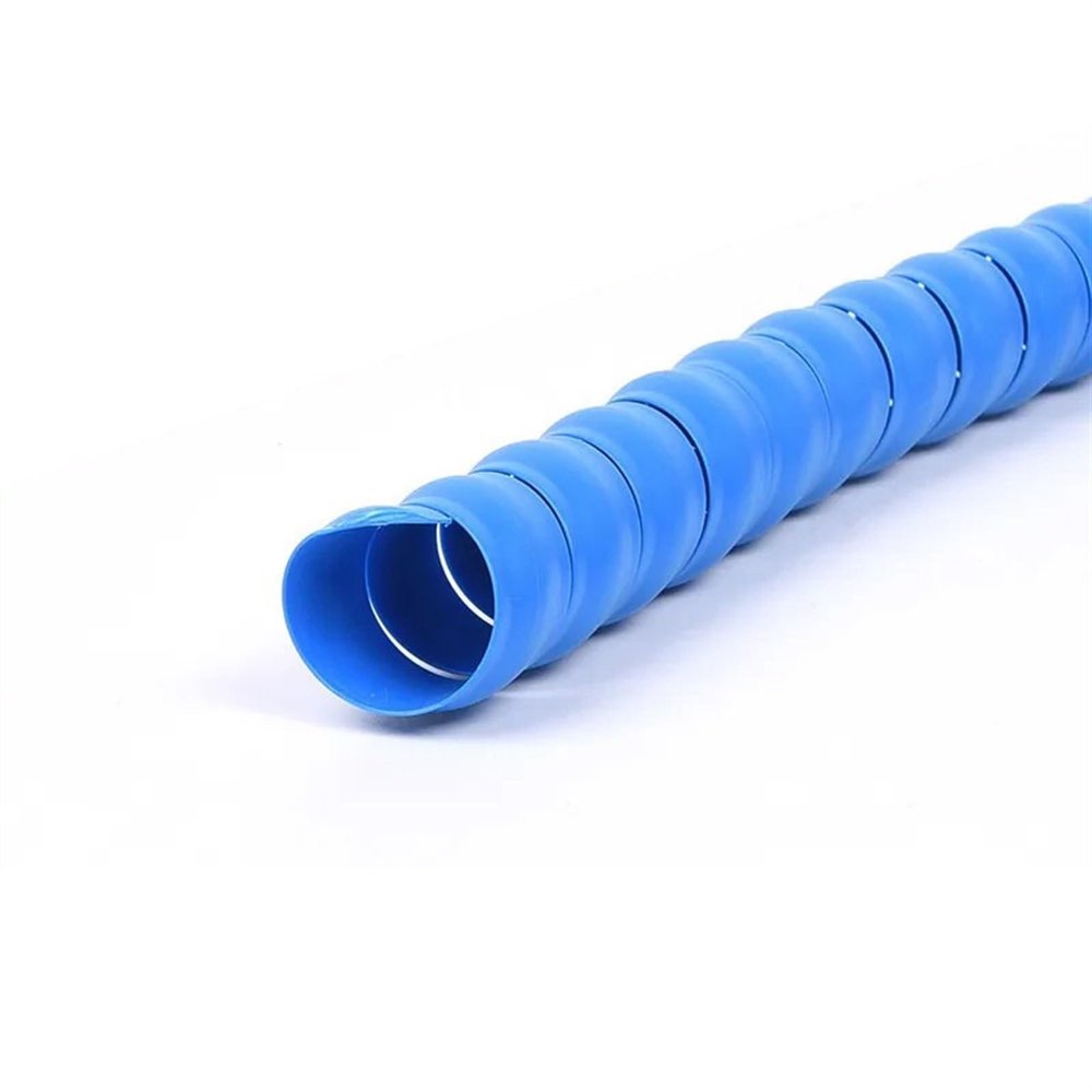 Spiral Protector Flexible Spiral Wrap Winding Cable Protector Line 8mm 10mm 16mm 22mm 28mm Cable Sleeve Cover Tube Wire Organizer Pipe Protection Wraps Cable(Blue,ID 16mm 5 Meters)