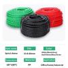 Spiral Protector Flexible Spiral Wrap Winding Cable Protector Line 8mm 10mm 16mm 22mm 28mm Cable Sleeve Cover Tube Wire Organizer Pipe Protection Wraps Cable(Blue,ID 16mm 5 Meters) view 4