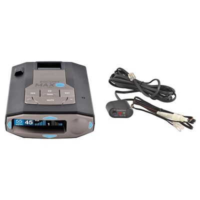 Escort MAX360C 360 Radar Detector with WiFi, Bluetooth - Escort SmartCord Directwire with Red Light for MAX 360 Models
