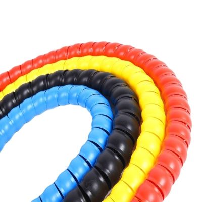 ELLANA Spiral Protector 2 Meters 8mm to 16mm Cable Wire Protector Sleeve Flexible Tube Pipe Protection Winding Line Spiral Wrap Organizer Cover Wraps Cable(White,10mm 2 Meters)