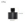 MECCANIXITY Microphone Stand Adapter 3/8-16 Male to 5/8-27 Female Camera Screw Thread Adapter for Microphone Tripod Stand Black 4 Pcs view 2