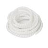 Spiral Protector 5 Meters Cable Protection Sleeve Wear Resistant Spiral Tube Pipe Protector Wire Organizer Plastic Spiral Line Wrap Winding Wraps Cable(White,28mm Inside Diameter) view 1