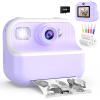 Kids Camera Instant Print, Toys for 3-12 Year Old Girls Christmas Birthday Gifts, 48MP Kids Selfie Digital Camera, 1080P HD Children Video Recorder, 2.4" Toddler Camera with Print Paper view 1