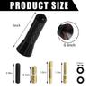 Yourkar Car Short Antenna, 1.4 Inch Aluminum Auto Roof Mount Short Antenna, Radio Antenna Mast Replacement with Screws Universal for Most Vehicles, Universal Car Accessories (Black) view 2
