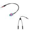 Anina Double Fakra Male to DIN ISO Adapter Compatible with Audi Volvo VW Seat Skoda Car DIN Motorola TypeUniversal Car Stereo AM FM Antenna Splitter Y AUX Adapter view 1