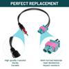 Anina Double Fakra Male to DIN ISO Adapter Compatible with Audi Volvo VW Seat Skoda Car DIN Motorola TypeUniversal Car Stereo AM FM Antenna Splitter Y AUX Adapter view 3