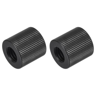 MECCANIXITY Mic Stand Adapter 1/4-20 Female to 3/8-16 Female Camera Screw Thread Adapter for Microphone Tripod Stand Black 2 Pcs