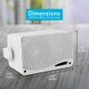 Pyle 3-Way 200W Outdoor Speakers and Bluetooth Stereo Amplifier Bundle view 4