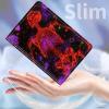 Amazon Fire 7 Tablet Case (12th Gen, 2022) - Slim PU Leather Folding Stand with Auto Sleep/Wake - Red Skeleton view 4