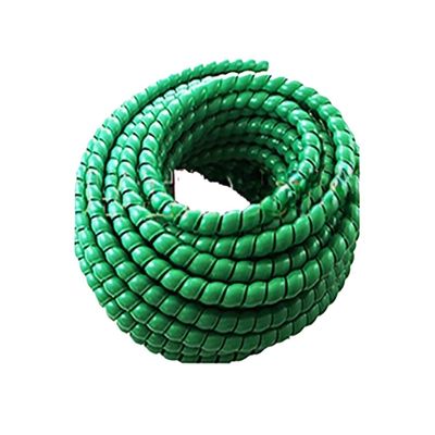 Spiral Protector 2 Meter Pipe Wire Protective Sleeve 8mm 10mm 12mm 14mm 16mm Spiral Wrap Sleeving Tube Flame Retardant Cable Sleeves Band Winding Wraps Cable(Green,16mm Inside Diameter)