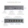 StarTech USB C Dock 4K 60Hz Quad Monitor DisplayPort & HDMI Adapter USB-C to 4 HDMI External Video Card Dongle view 4