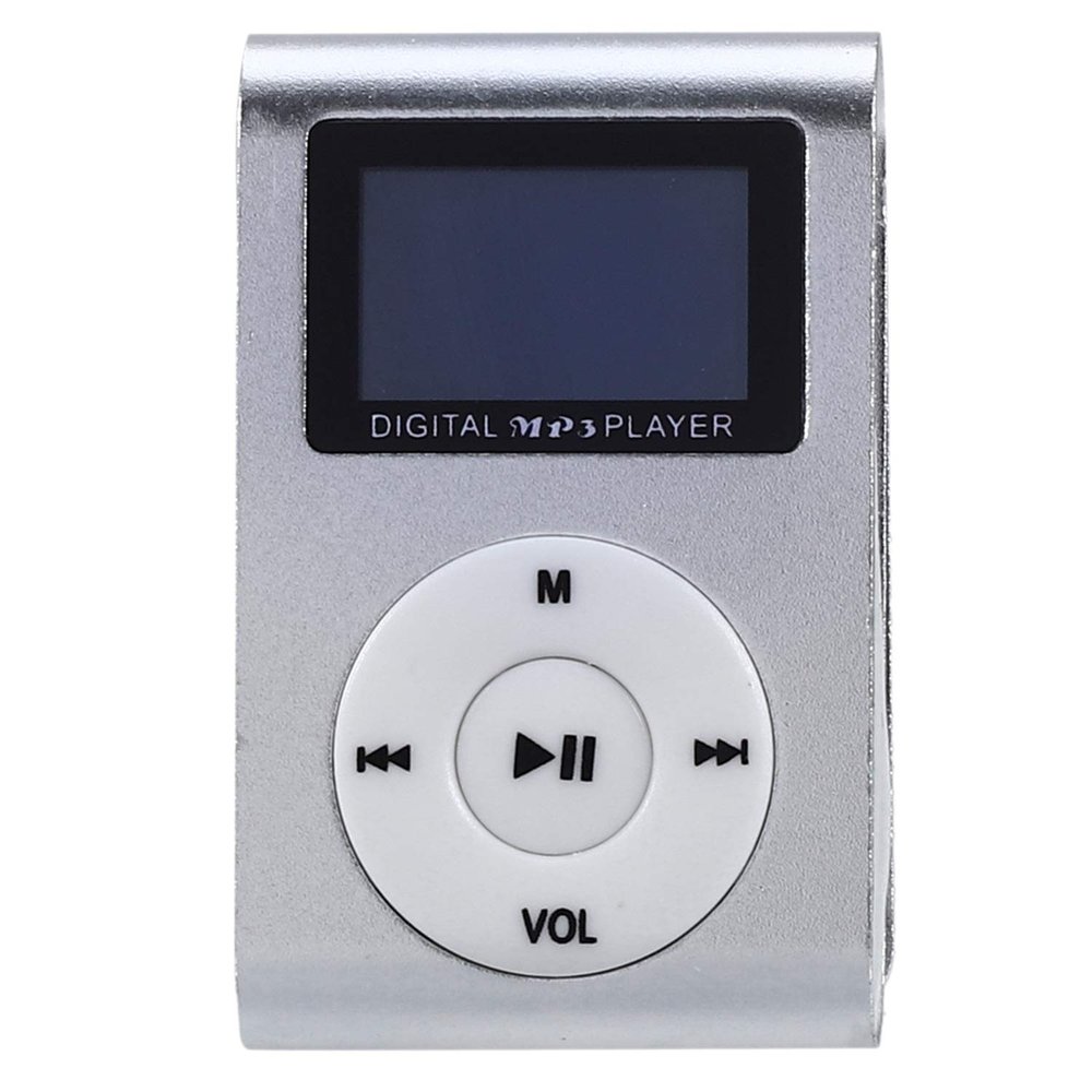 Lizusidtsy Mini USB Clip MP3 Player Video Screen Support 32GB Micro-SD TF Card, 091649