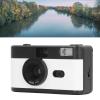 GOWENIC 35MM Vintage Film Camera, Lightweight Portable Vintage Camera with Built in Flash 28MM F/8 Lens 1/120s Shutter Speed, Easy (Black and White) view 4