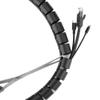 ELLANA Spiral Protector 1 Meter 10 Meters Line Cable Pipe Organizer 35mm Spiral Wrap Winding Protection Wire Protector Cover Tube Wraps Cable(Black 35mm,1 Meter) view 4
