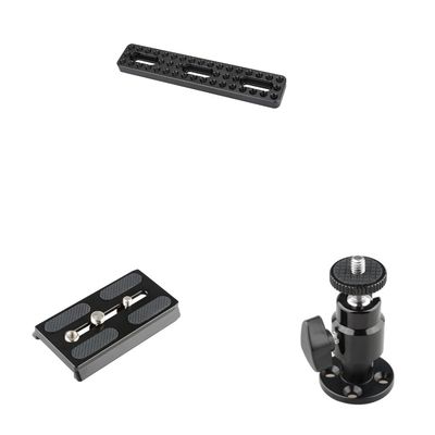 CAMVATE Camera Long Cheese Plate + Camera Quick Release Base Plate + Wall Ceiling Mount with 1/4"-20 Thread