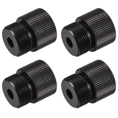 MECCANIXITY Microphone Stand Adapter 5/8-27 Male to 1/4-20 Female Camera Screw Thread Adapter for Microphone Tripod Stand Black 4 Pcs