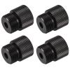 MECCANIXITY Microphone Stand Adapter 5/8-27 Male to 1/4-20 Female Camera Screw Thread Adapter for Microphone Tripod Stand Black 4 Pcs view 1