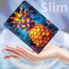 AIRWEE Case for Amazon Kindle Fire 7 Case 2019/2017 Release 9th/7th Generation, PU Leather Adjustable Stand Shockproof Smart Cover with Auto Wake/Sleep Kindle Fire 7 Case, Pineapple view 4