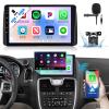 4+64G 8-Core Car Stereo for Dodge Grand Caravan 2011-2020 Chrysler Town & Country 2011-2016 with Wireless CarPlay Android Auto 9" IPS Touchscreen Android Car Radio Bluetooth, DSP, GPS, Backup Camera view 1