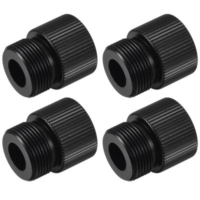 MECCANIXITY Microphone Stand Adapter 5/8-27 Male to 3/8-16 Female Camera Screw Thread Adapter for Microphone Tripod Stand Black 4 Pcs