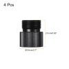 MECCANIXITY Microphone Stand Adapter 5/8-27 Male to 3/8-16 Female Camera Screw Thread Adapter for Microphone Tripod Stand Black 4 Pcs view 2