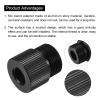 MECCANIXITY Microphone Stand Adapter 5/8-27 Male to 3/8-16 Female Camera Screw Thread Adapter for Microphone Tripod Stand Black 4 Pcs view 4