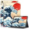 Amazon Kindle Fire 7 Case - 2019/2017 Release 9th/7th Generation, PU Leather Adjustable Stand Shockproof Smart Cover with Auto Wake/Sleep, Sea of Japan view 1