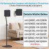 Speaker Stands Pair for Samsung HW-Q990C HW-Q990D Rear Speaker Stand with Wall Mount - Height Adjustable Speaker Floor Stands for Q Series Samsung Speaker Stands Pair with Keyhole or Thread Hole view 3