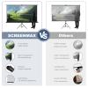 Outdoor Projector Screen with Stand Tripod, Indoor Pull Up Portable Projector Screen, 80 INCH 16:9 Adjustable Projection Screen with Carry Bag for Home Theater Backyard Party Movie Nights view 2