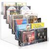 Vowcarol 7-Tier CD Storage Organizer, Dvd Case Holder Organizer CD Holder for 56 CD Jewel Cases view 1