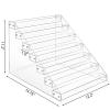 Vowcarol 7-Tier CD Storage Organizer, Dvd Case Holder Organizer CD Holder for 56 CD Jewel Cases view 3